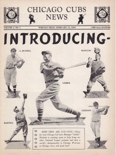 1939 Cubs News Letter