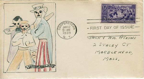 855 First Day Cover - Hand Painted Artwork