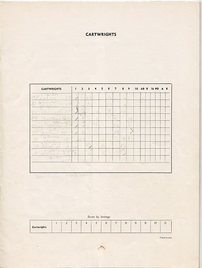 Doubleday Field Programs - July 9th All Star Game Cartwrights Team