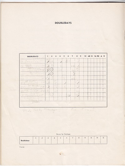 Doubleday Field Programs - July 9th All Star game Doubleday Team